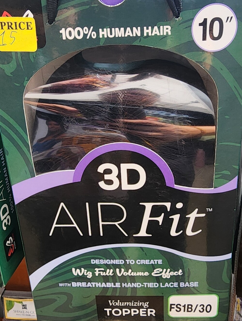 3D Air Fit Volumizing Topper - FS1B/30 Black with Auburn Highlights